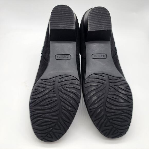 Abeo Melanie Metatarsal Short Boots Size 9.5 Black Oiled Leather Side Zip Bootie - Picture 9 of 9